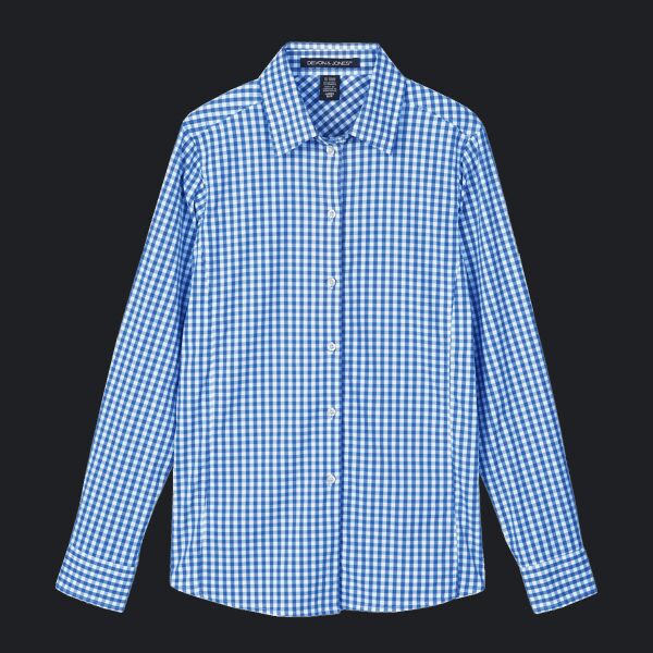 CrownLux Performance® Ladies' Gingham Shirt Thumbnail