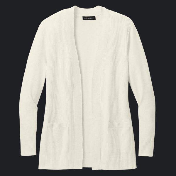 Women's Easy Care Open Front Cardigan Sweater Thumbnail