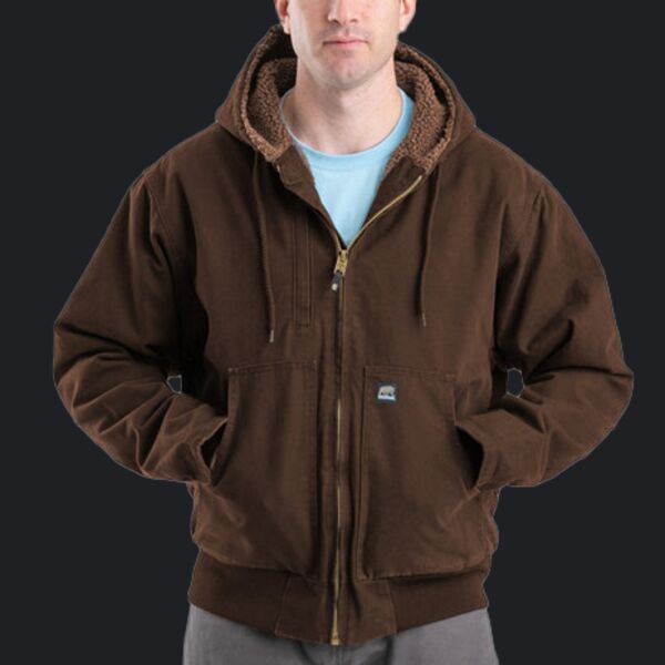 Men's Highland Flex180® Washed Duck Hooded Work Jacket Thumbnail