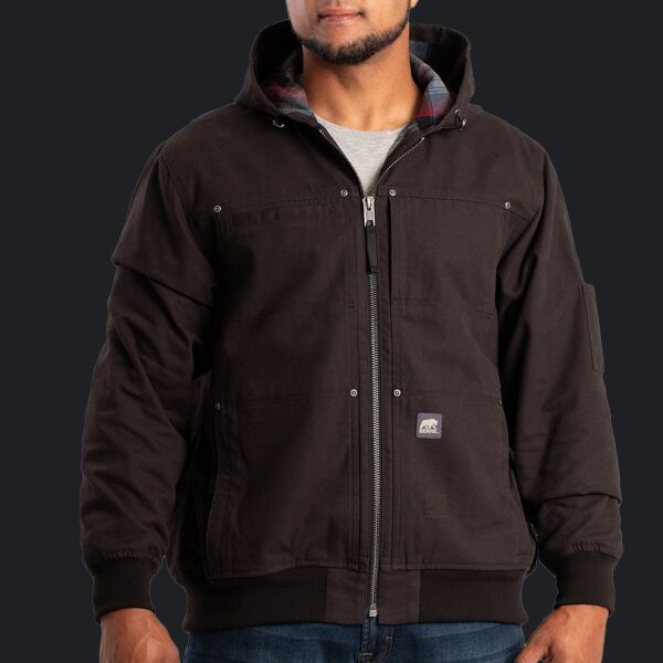 Men's Heartland Duck Flannel-Lined Hooded Jacket Thumbnail