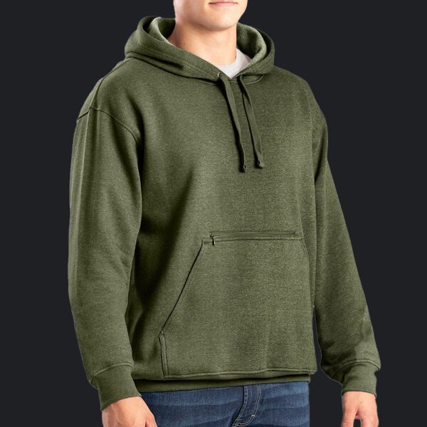 Men's Heritage Zippered Pocket Hooded Pullover Sweatshirt Thumbnail