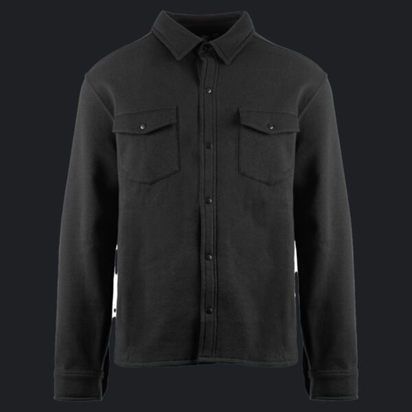 Men's Fleece Snap Jacket Thumbnail