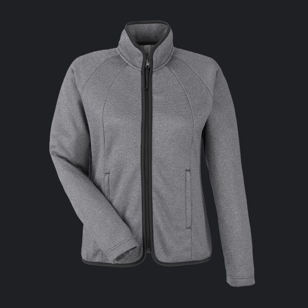 Ladies' Venture Heathered Stripe Full-Zip Thumbnail