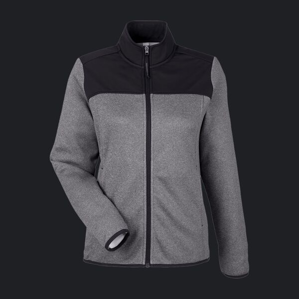 Ladies' Venture Heathered Stripe Hybrid Jacket Thumbnail