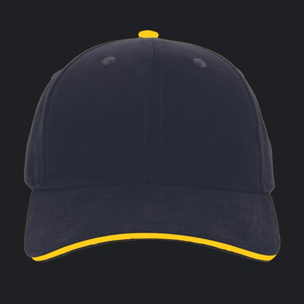 Brushed Twill Cap With Sandwich Bill Thumbnail