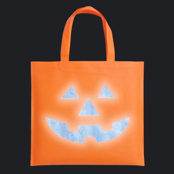 Halloween Pumpkin Reflective Tote Bag Thumbnail