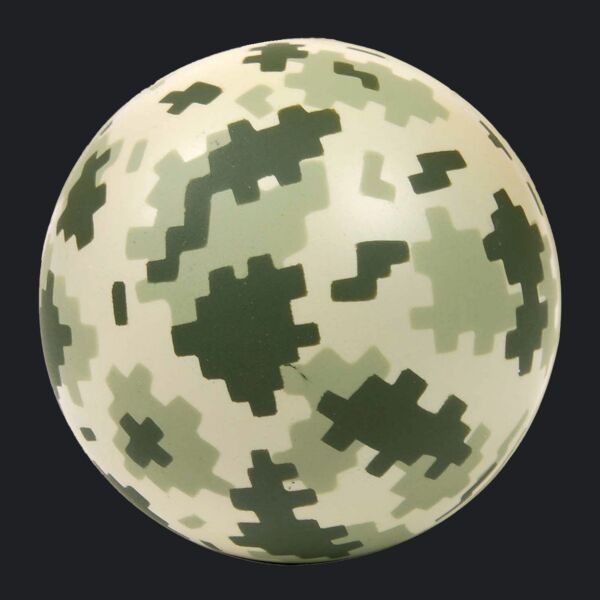 Digi Camo Round Stress Ball Thumbnail