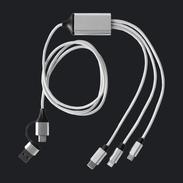 3-in-1 Charging Cable with Dual Input Thumbnail
