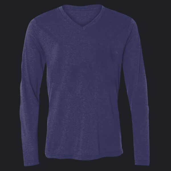 Unisex Jersey Long-Sleeve V-Neck T-Shirt Thumbnail