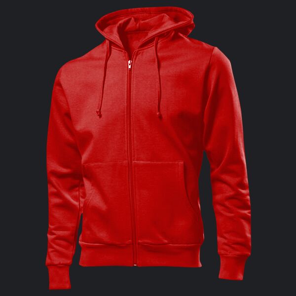 Adult USA Made Full-Zip Heavyweight Hooded Sweatshirt Thumbnail