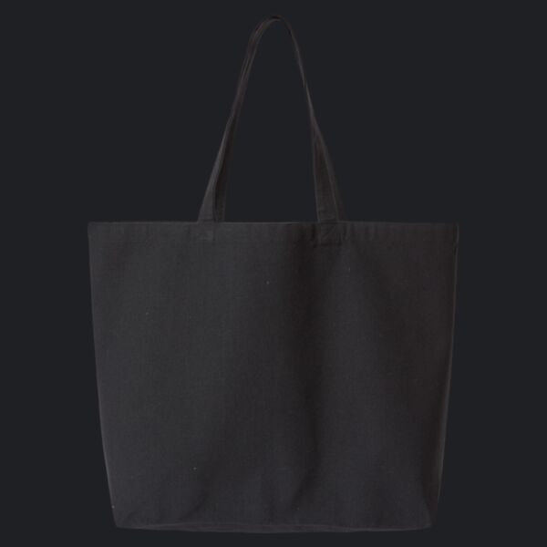 Jumbo Recycled Midweight Gusseted Canvas Tote Thumbnail