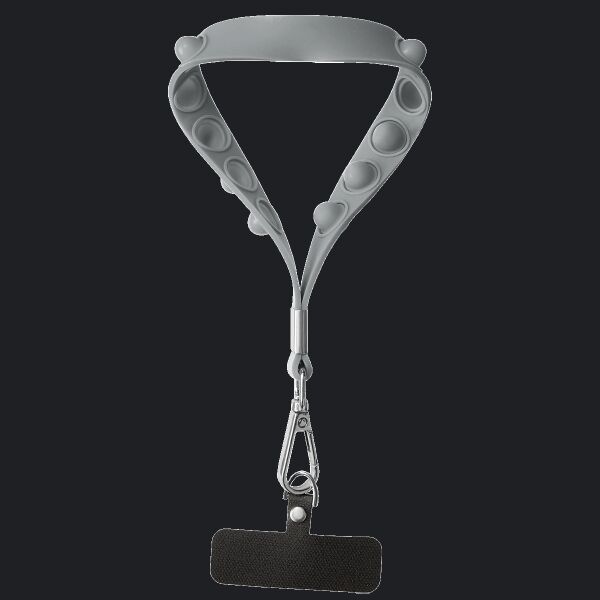 Push Pop Wrist Strap Keychain With Phone Holder Thumbnail