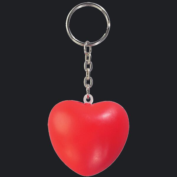 Heart Shape Stress Ball Keychain Thumbnail