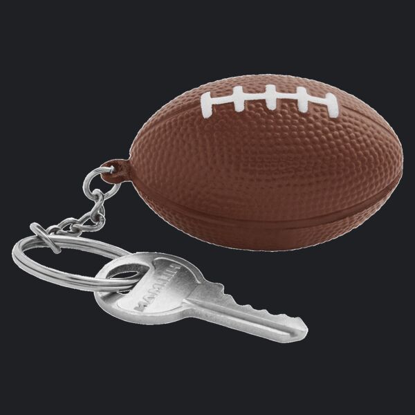 Football Shape Stress Ball Keychain Thumbnail