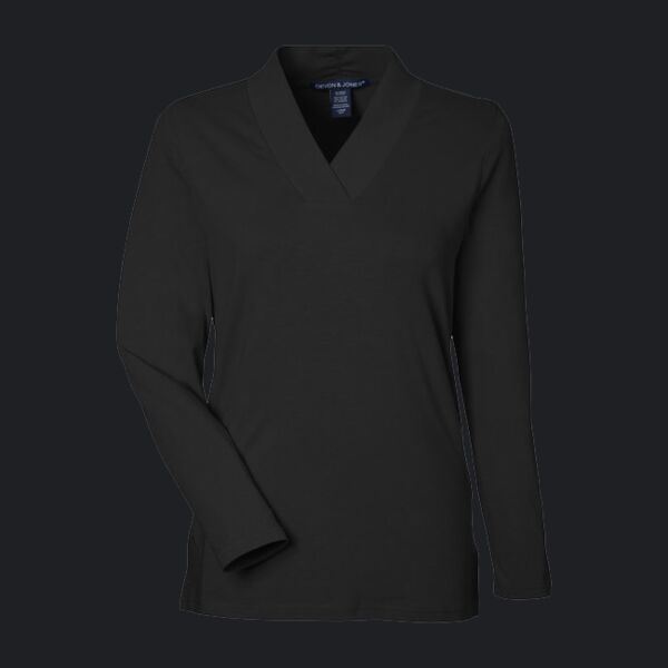 Ladies' Raleigh Shawl Collar Knit Top Thumbnail