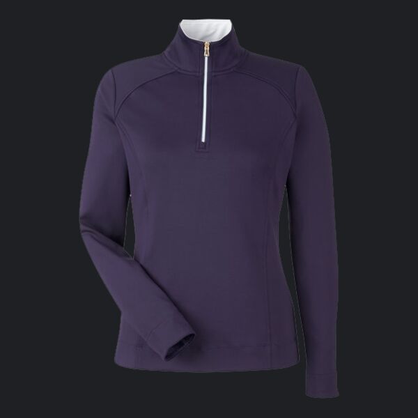 Ladies' Wells Quarter-Zip Tech Pullover Thumbnail