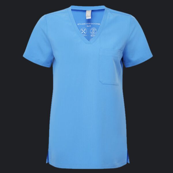 Ladies' Limitless V-Neck Stretch Scrub Top Thumbnail