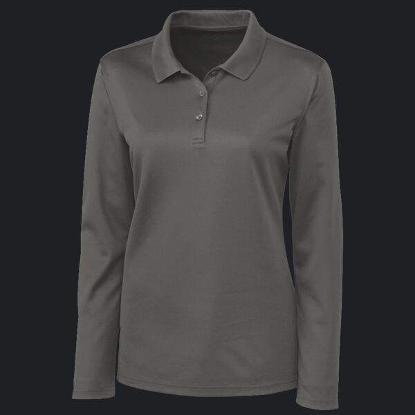 Clique Spin Eco Performance Pique Long Sleeve Womens Polo Thumbnail