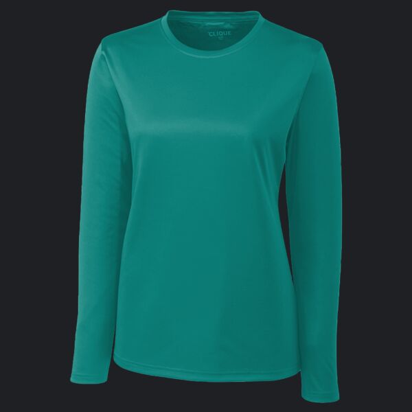 Clique Spin Eco Performance Long Sleeve Womens Tee Shirt Thumbnail