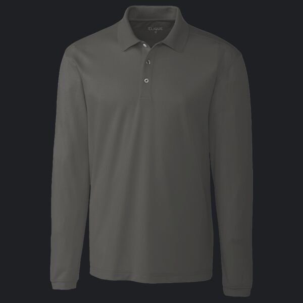 Clique Spin Eco Performance Pique Long Sleeve Mens Polo Thumbnail