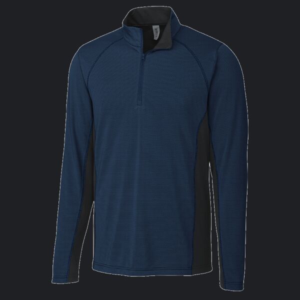 Clique Ice Pique Colorblock Mens Half Zip Tech Pullover Thumbnail