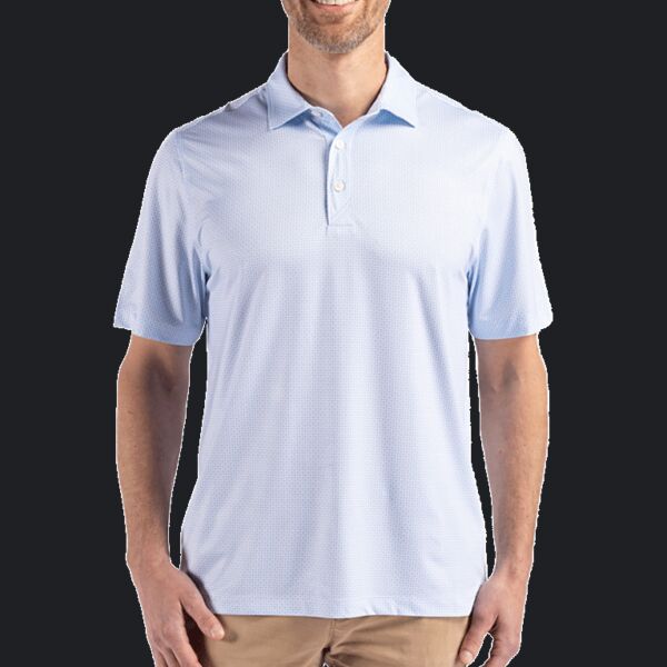 Cutter & Buck Pike Eco Diamond Dot Print Recycled Mens Big & Tall Polo Thumbnail
