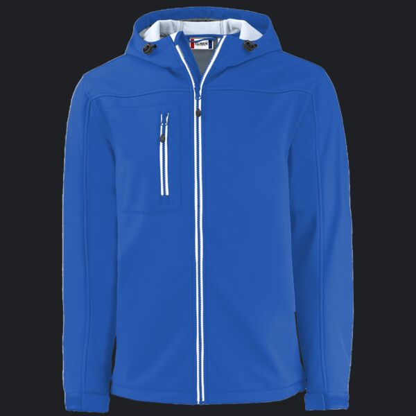 Clique Telemark Eco Stretch Softshell Full Zip Mens Hooded Jacket Thumbnail