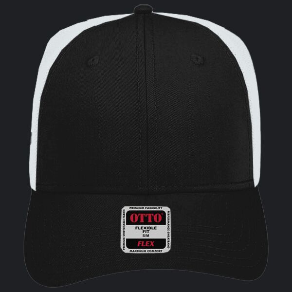 OTTO CAP® OTTO FLEX® Fitted 6 Panel Low Profile Mesh Back Trucker Hat Thumbnail
