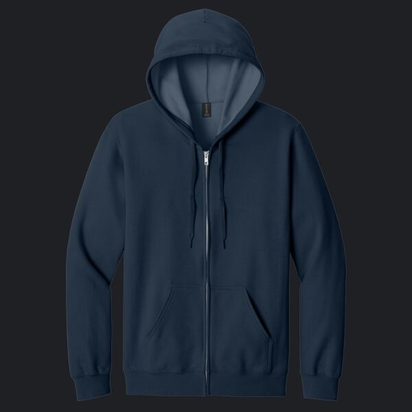 Softstyle ® Midweight Fleece Full Zip Hooded Sweatshirt Thumbnail