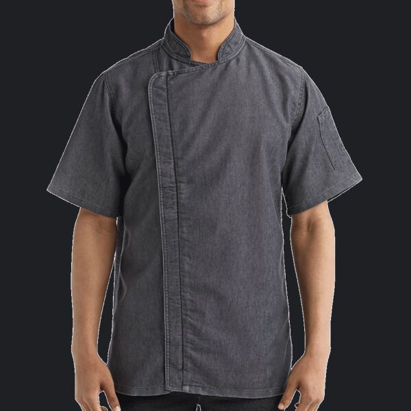 Unisex Zip-Close Short Sleeve Chef's Coat Thumbnail