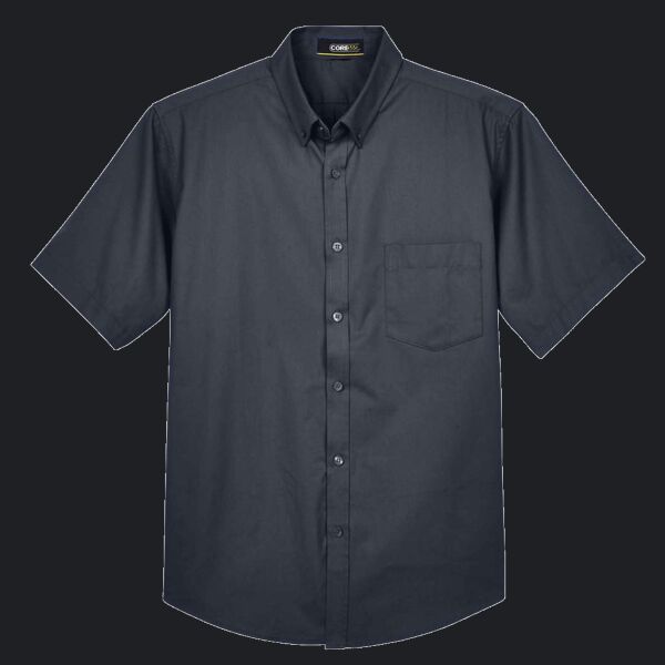 Men's Optimum Short Sleeve Twill Dress Shirt Thumbnail