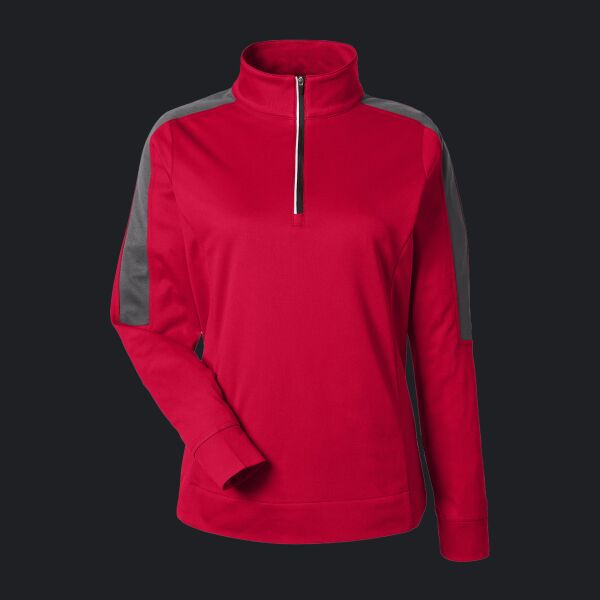 Women's Market Snag Protect Mesh Colorblock Quarter-Zip Pullover Thumbnail