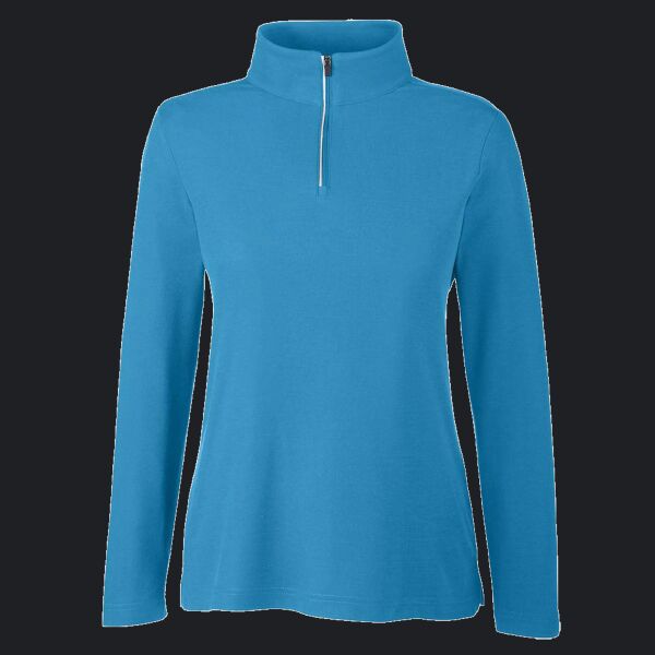 Women's Fusion ChromaSoft™ Pique Quarter-Zip Pullover Thumbnail