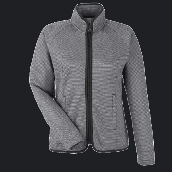 Women's Venture Heathered Stripe Full-Zip Thumbnail