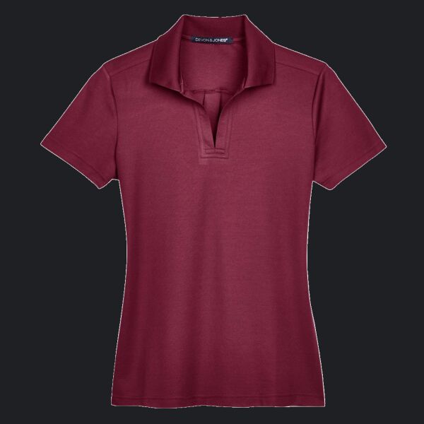 Women's CrownLux Performance® Plaited Polo Thumbnail