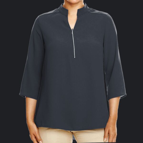 Women's Perfect Fit™  Three-Quarter Sleeve Crepe Tunic Thumbnail