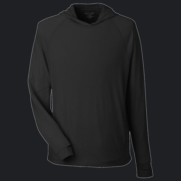 Unisex JAQ Stretch Performance Hooded Long Sleeve T-Shirt Thumbnail