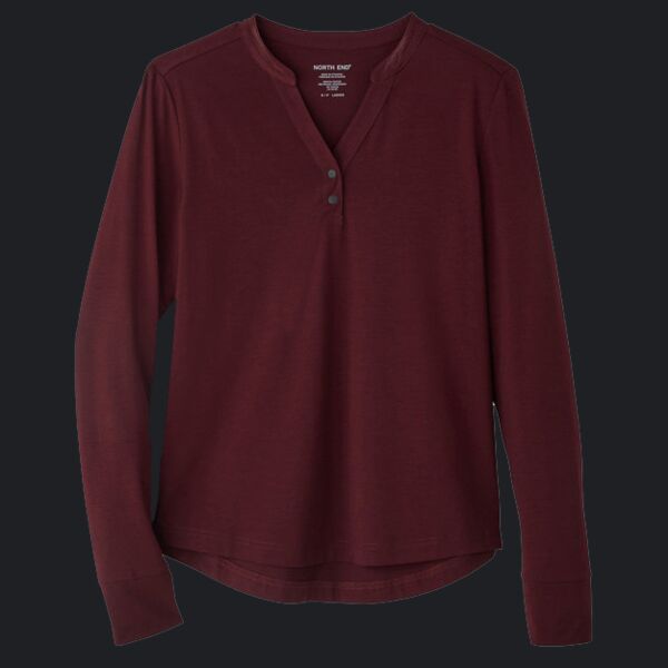 Women's JAQ Stretch Performance V-Neck Snap Pullover Thumbnail