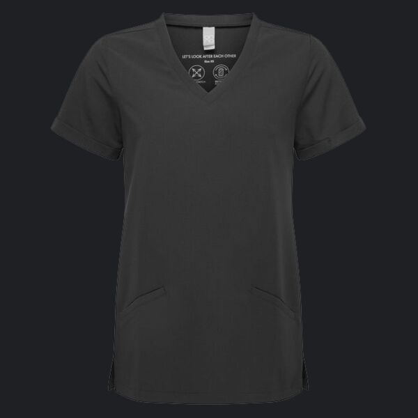 Women's Invincible V-Neck Stretch Scrub Top Thumbnail