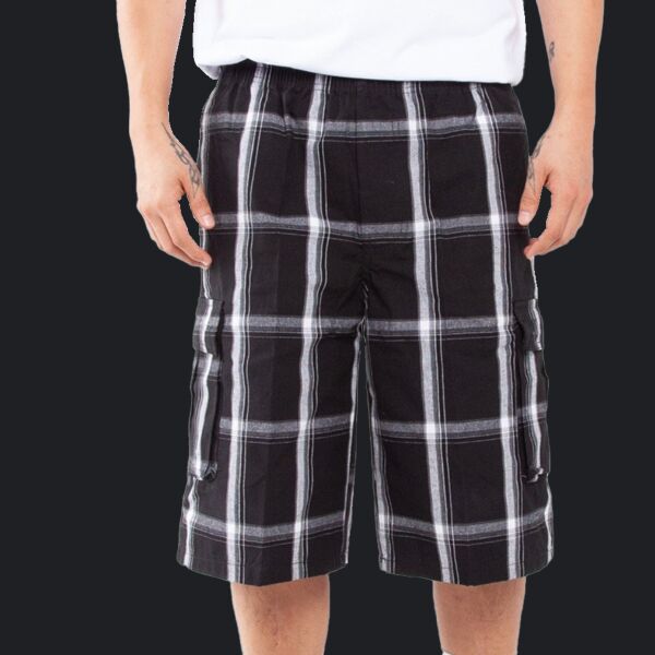 Unisex Plaid Shorts Thumbnail