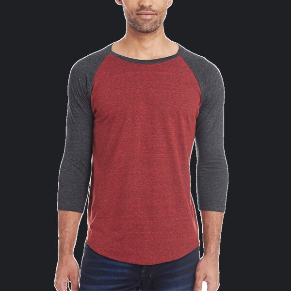 Unisex Triblend Three-Quarter Sleeve Raglan T-Shirt Thumbnail