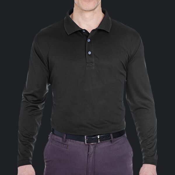 Men's Cool & Dry Sport Long Sleeve Polo Thumbnail