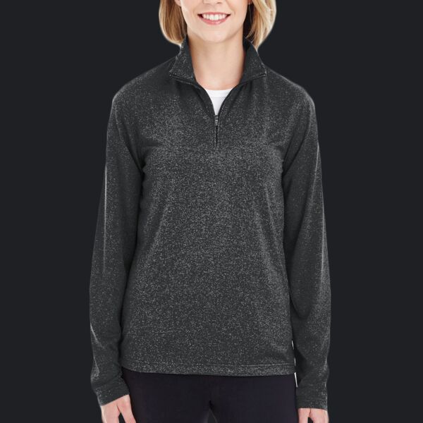 Women's Cool & Dry Heathered Performance Quarter-Zip Pullover Thumbnail