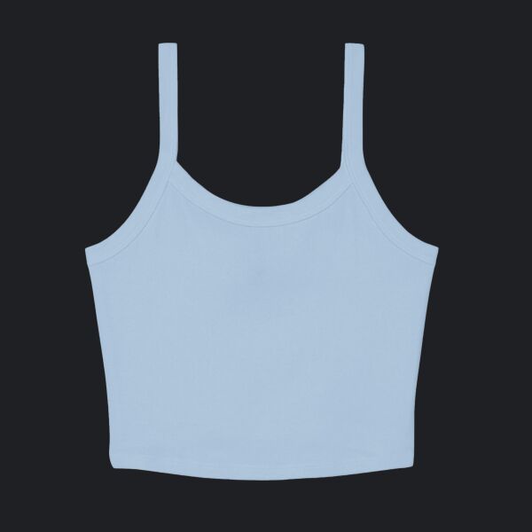 Women's Micro Rib Spaghetti Strap Tank Thumbnail