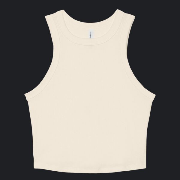 Women's Micro Rib Racer Tank Thumbnail