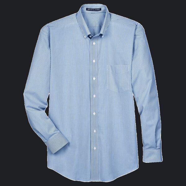 Men's Crown Collection® Banker Stripe Woven Dress Shirt Thumbnail