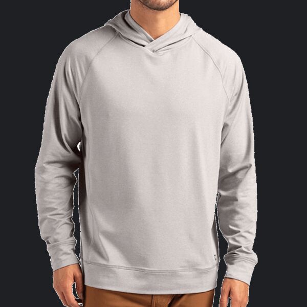 Cutter & Buck Adapt Knit Recycled Mens Heathered Hooded Pullover Thumbnail