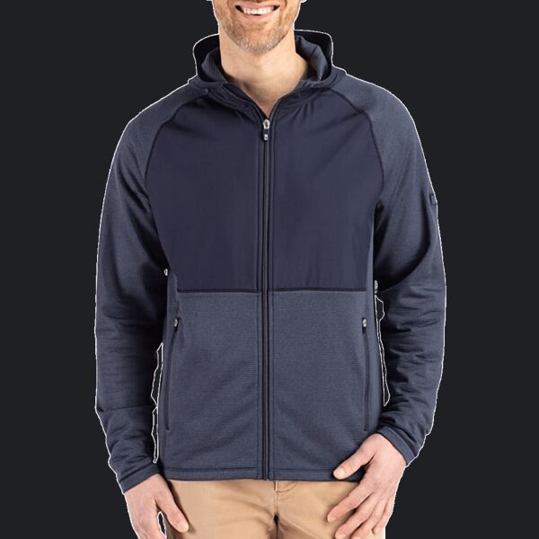 Cutter & Buck Peshastin Fleece Recycled Mens Hybrid Jacket Thumbnail