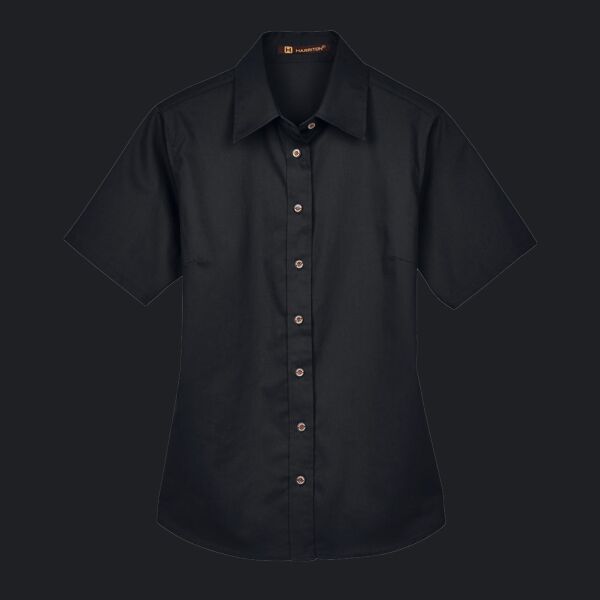 Women's Easy Blend™ Short Sleeve Twill Dress Shirt with Stain-Release Thumbnail