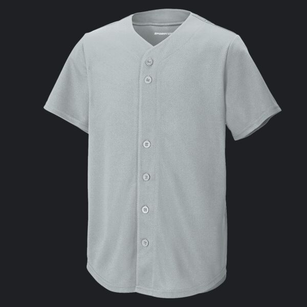 Youth PosiCharge ® Tough Mesh Full Button Jersey Thumbnail